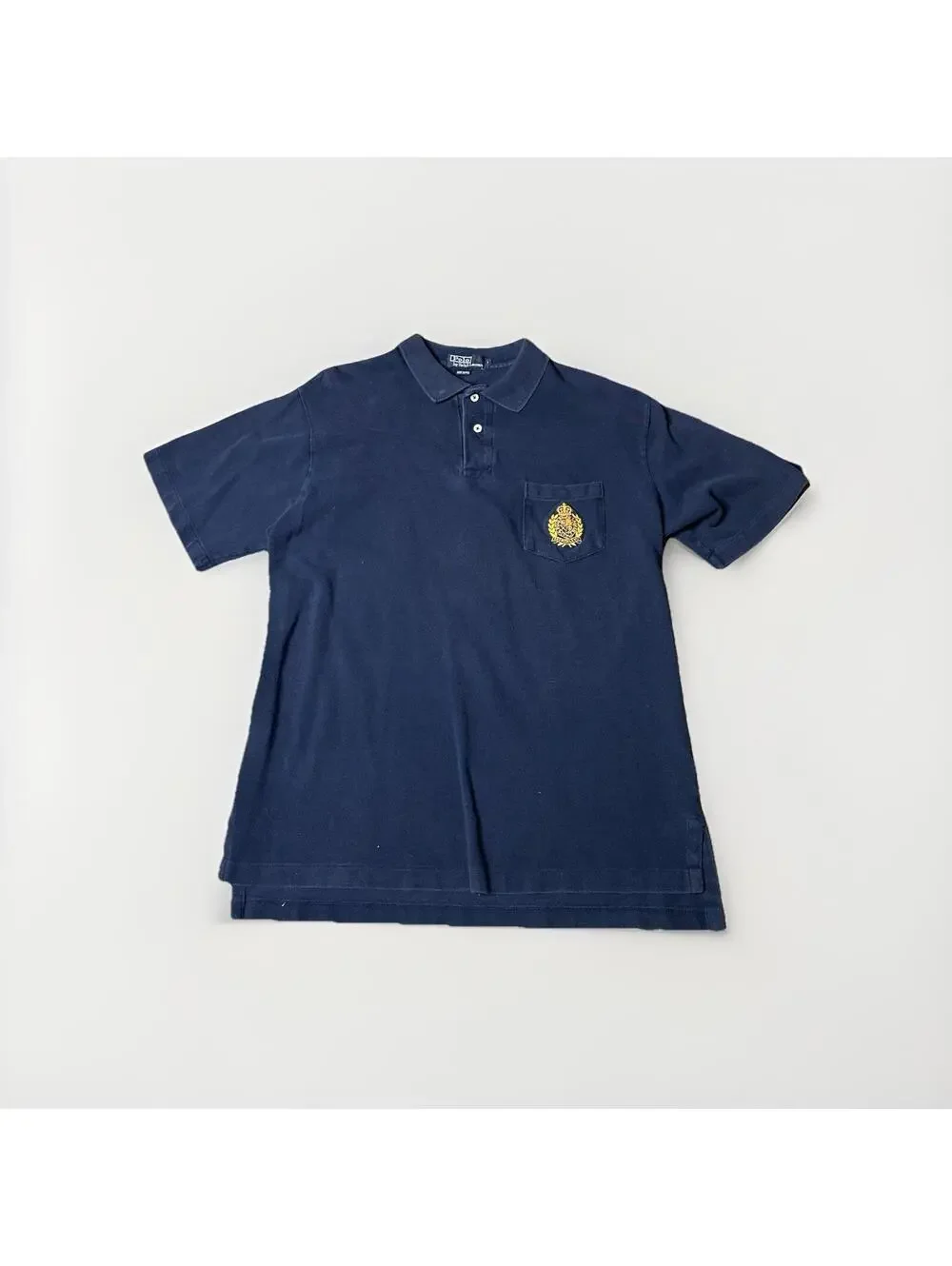 Vintage Crest Polo Ralph Lauren Men’s Large Classic Fit Soft Cotton Pony USA